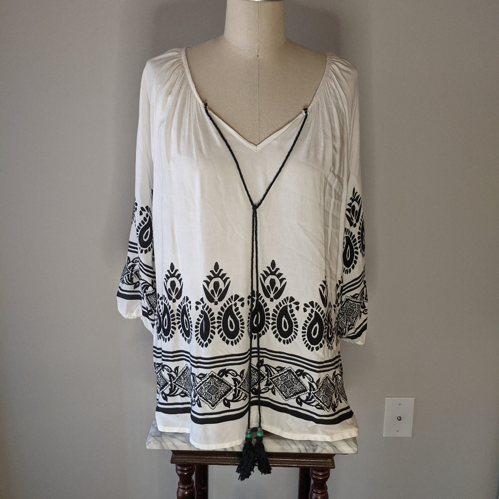 Bohemian tunic top